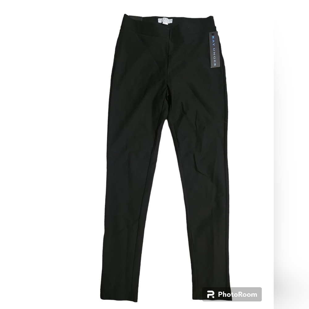 NWT! Kate Ugner Black Tummy Control Pants Small